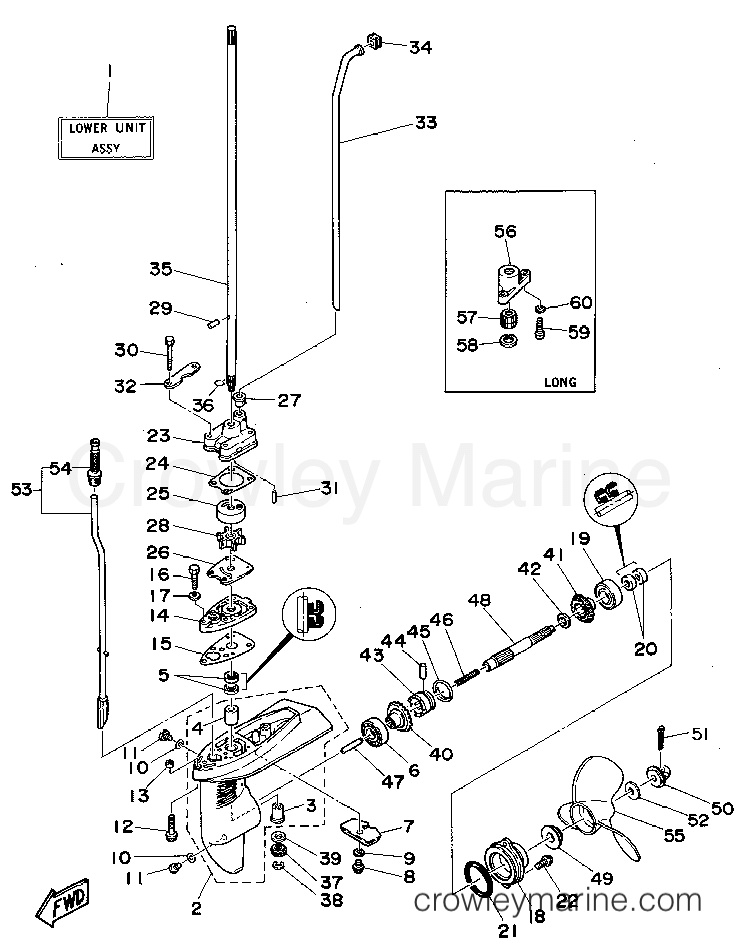 Yamaha Motors 5MSHS - LOWER CASING DRIVE 1