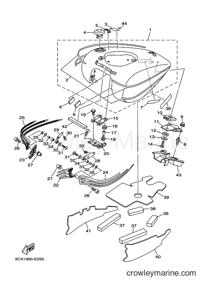 2006 Cruiser XV1900A - XV1900A (5C41) [040] - FUEL TANK