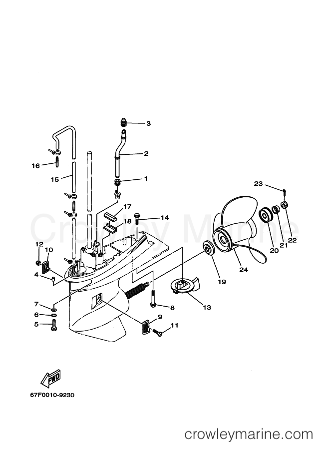 Yamaha Motors F100AETL (67F3) [030] - LOWER CASING & DRIVE 2