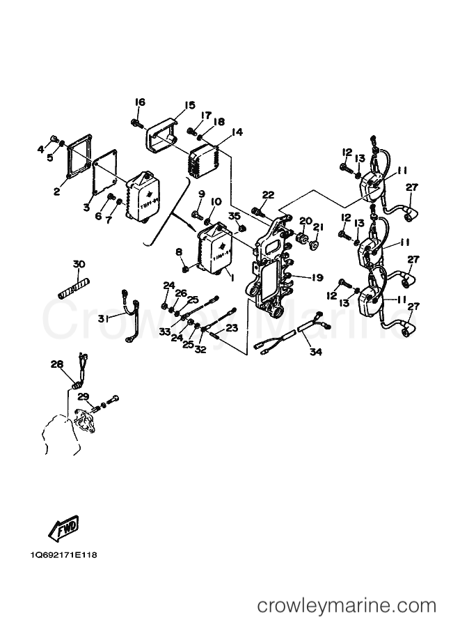 Yamaha Motors 75A (6920) [010] - ELECTRICAL