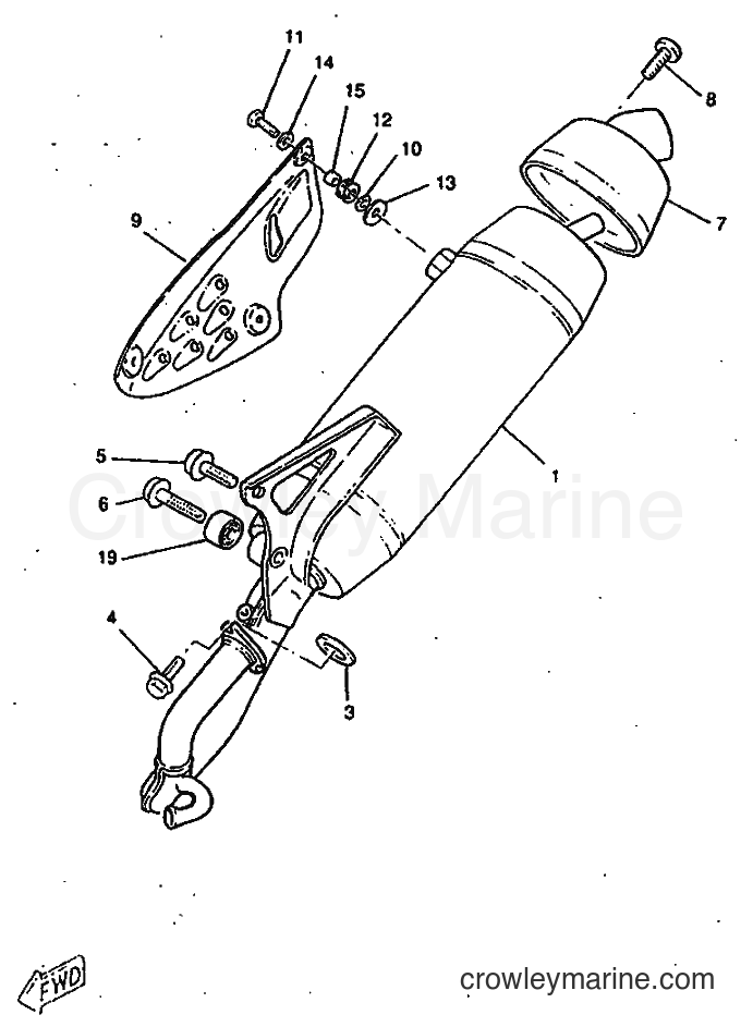 1998 Scooter CW50RS - CW50RS (4TDL) [999] - EXHAUST