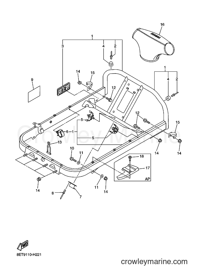 Yamaha Motors RS10VT (8ETG) [020] - STEERING GATE