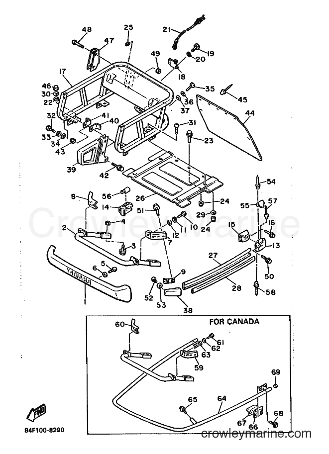 Yamaha Motors ET340 (84F0) [010] - BUMPER