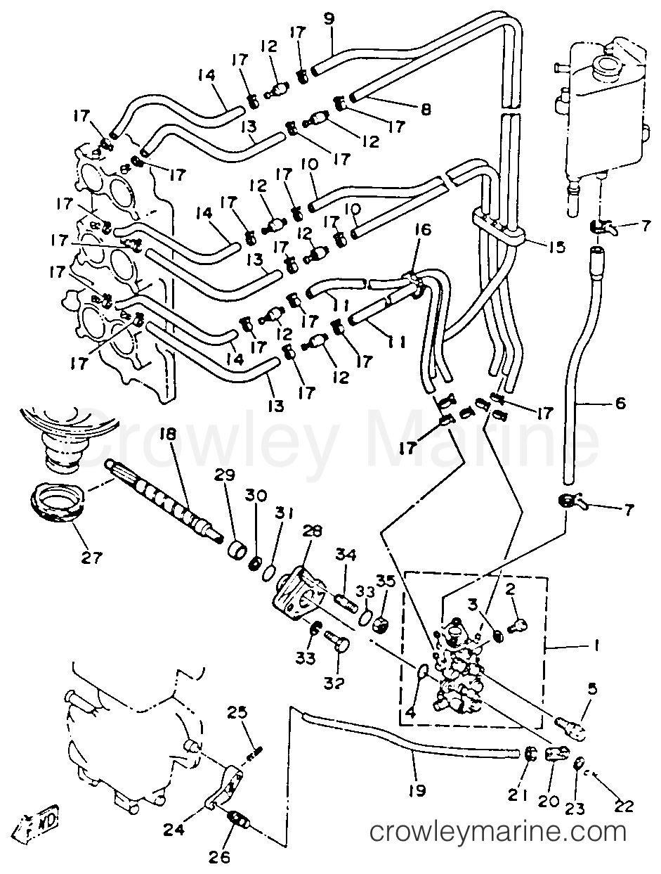 Yamaha Motors V6EXCELXH - OIL PUMP CONVERSION KIT