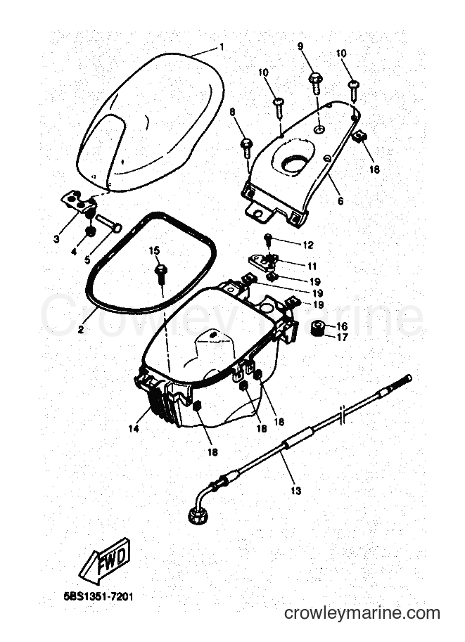 1999 Scooter YQ50 - YQ50 (5HEA) [010] - SEAT & CARRIER