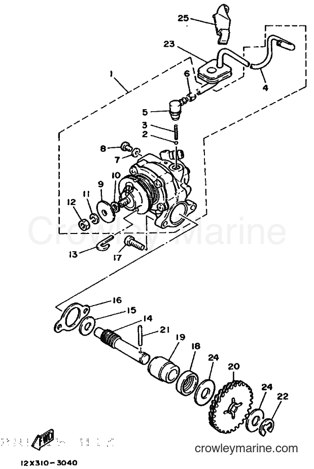 1992 Scooter DT50M - DT50M (3TG2) [999] - OIL PUMP