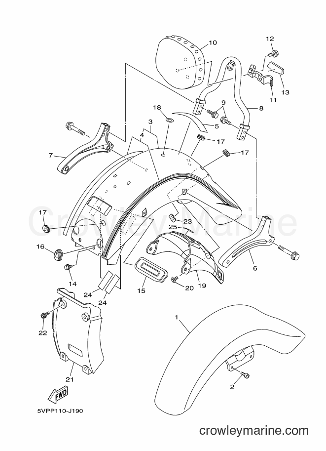 2010 Cruiser XV1700AT - XV1700AT (5VPS) [020] - FENDER