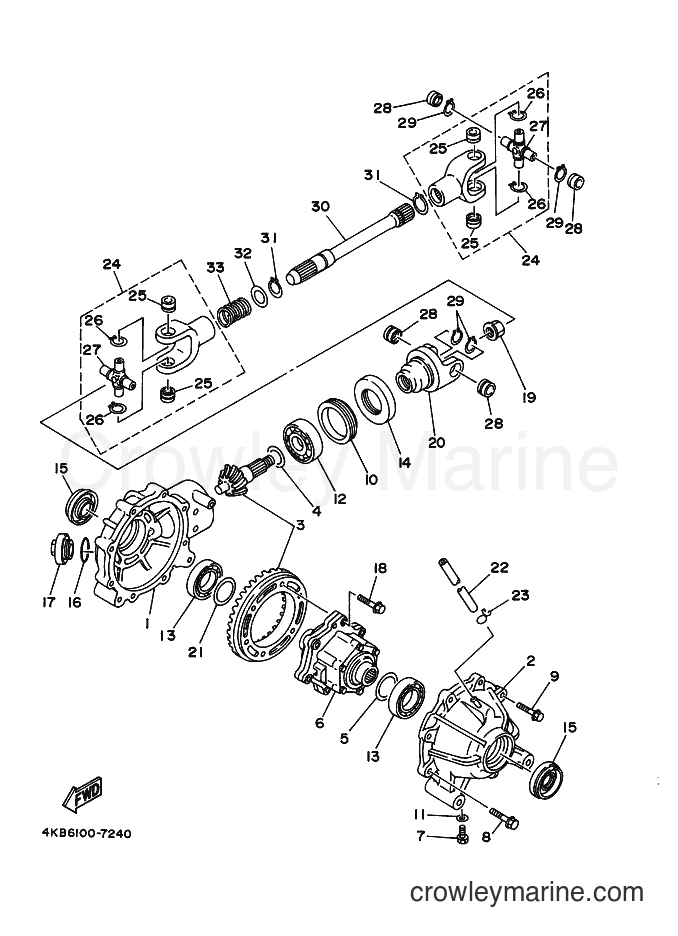 1997 ATV YFM350FWB - YFM350FWB (4WU2) [010] - FRONT DIFFERENTIAL