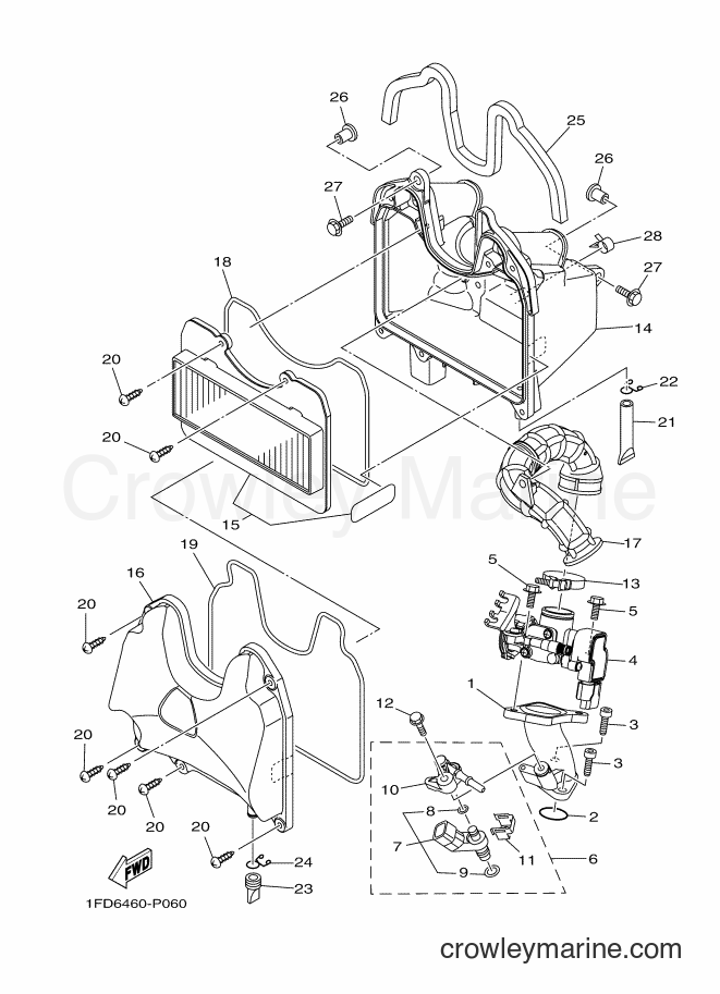 Yamaha Motors T115FLSE (1FDD) [010] - INTAKE