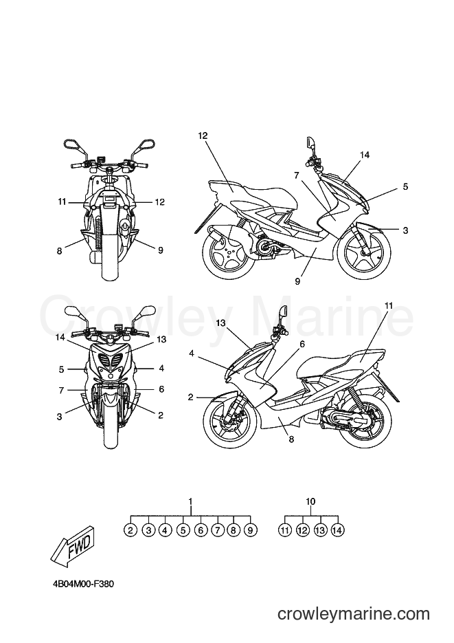2008 Scooter YQ50L - YQ50L (4B05) [020] - GRAPHIC & EMBLEM