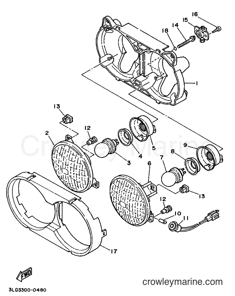 1990 Dirt Bike XTZ750 - XTZ750 (3TD2) [999] - ALTERNATE FOR HEADLIGHT