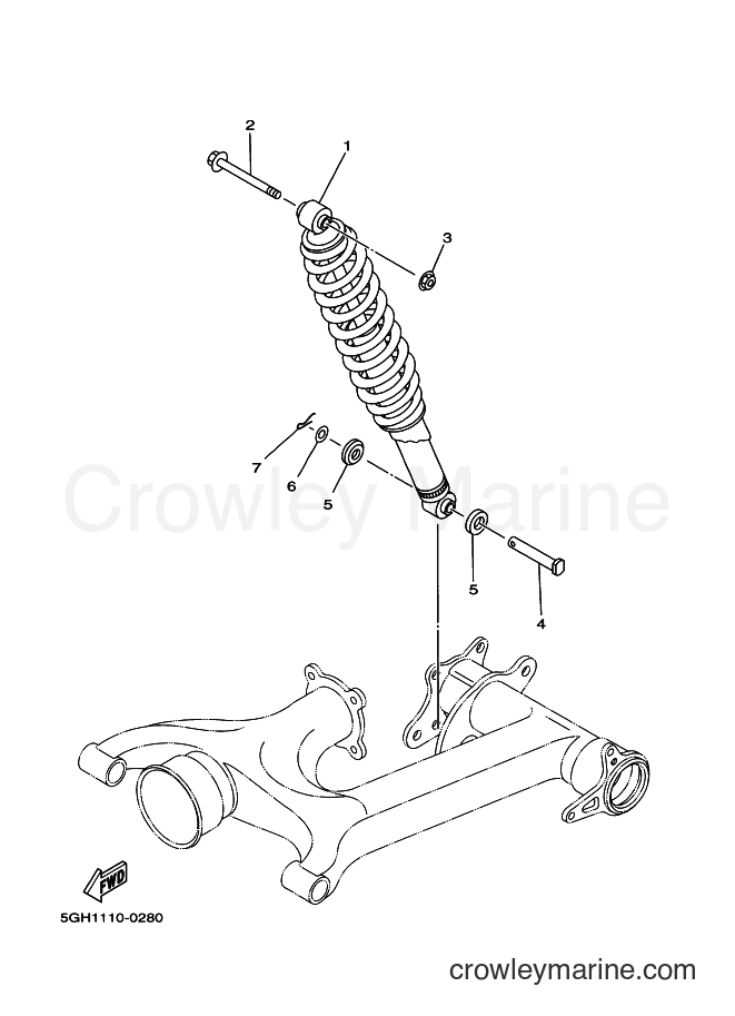 Yamaha Motors YFM400A (5HA3) [010] - REAR SUSPENSION