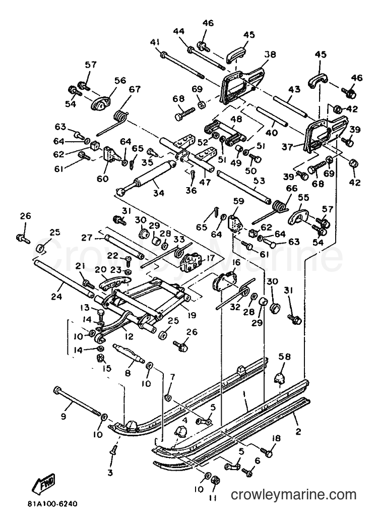 1987 Snowmobile ET340TL - ET340TL (82Y) [999] - TRACK SUSPENSION 2