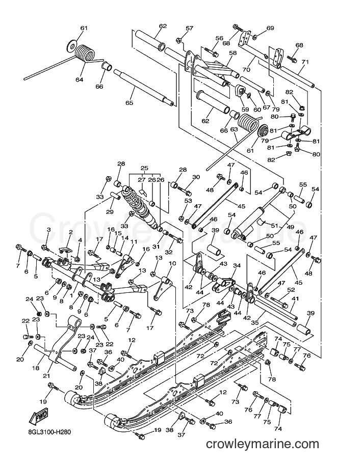 2009 Snowmobile RFX10R - RFX10R (8GL4) [010] - TRACK SUSPENSION 2