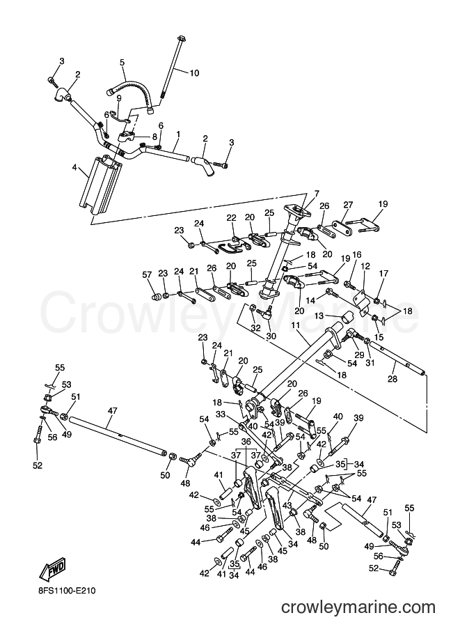 2006 Snowmobile RX10M - RX10M (8FS1) [020] - STEERING