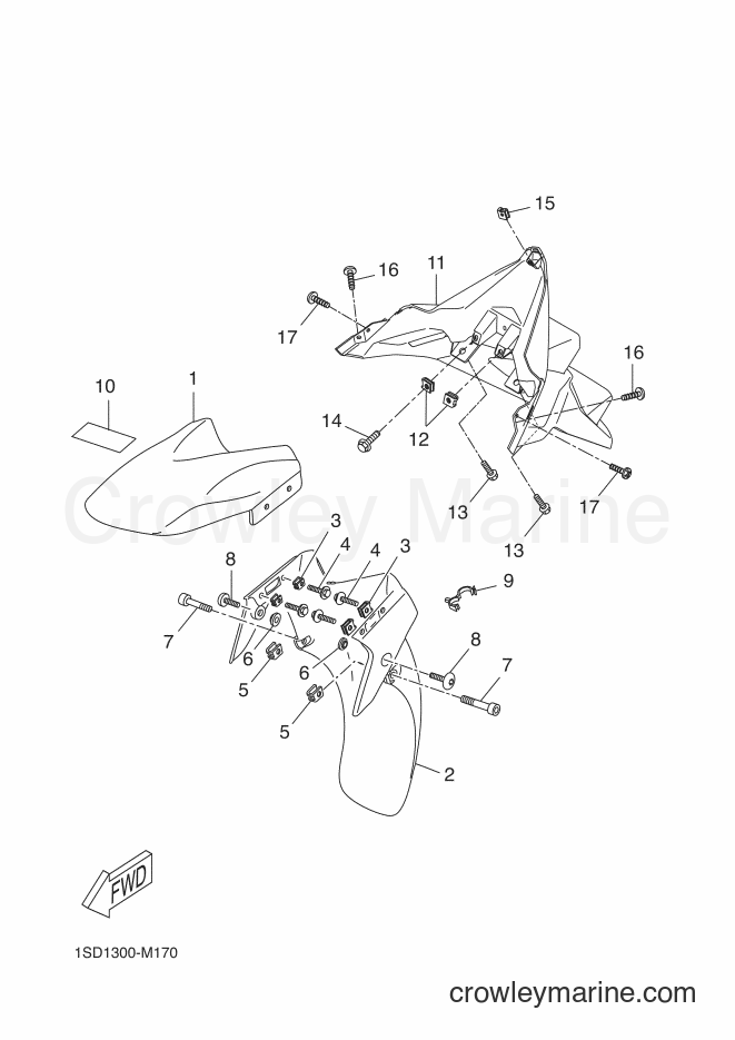 2013 Scooter YP400R - YP400R (1SD1) [030] - FENDER