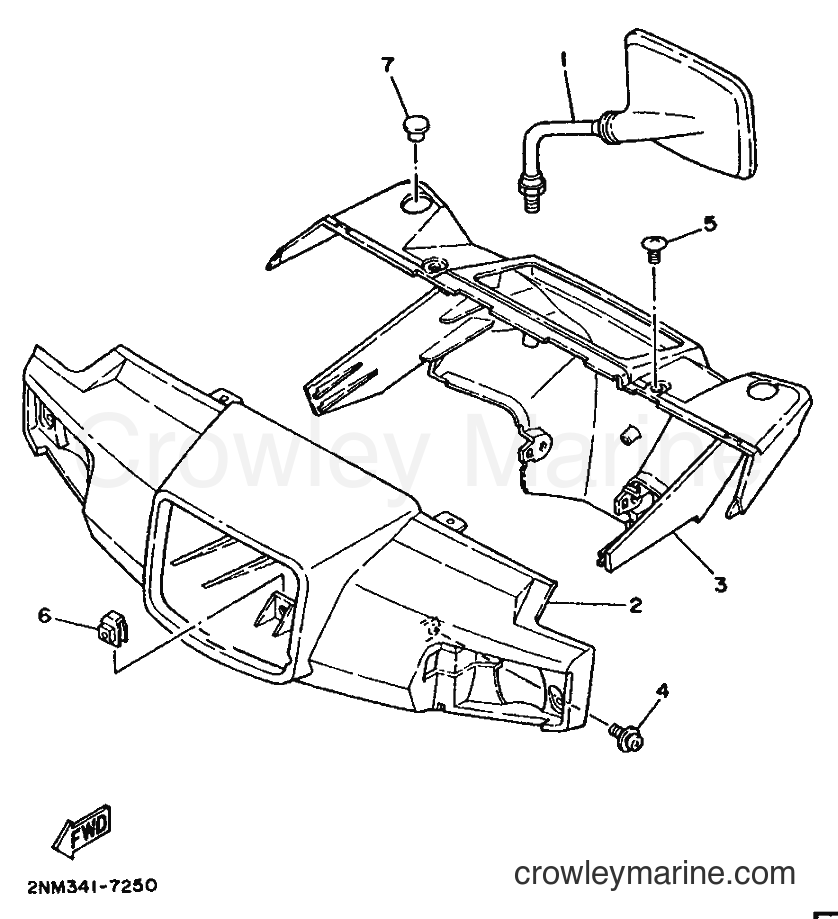 1987 Scooter SH50 - SH50 (2NM) [999] - COWLING 1