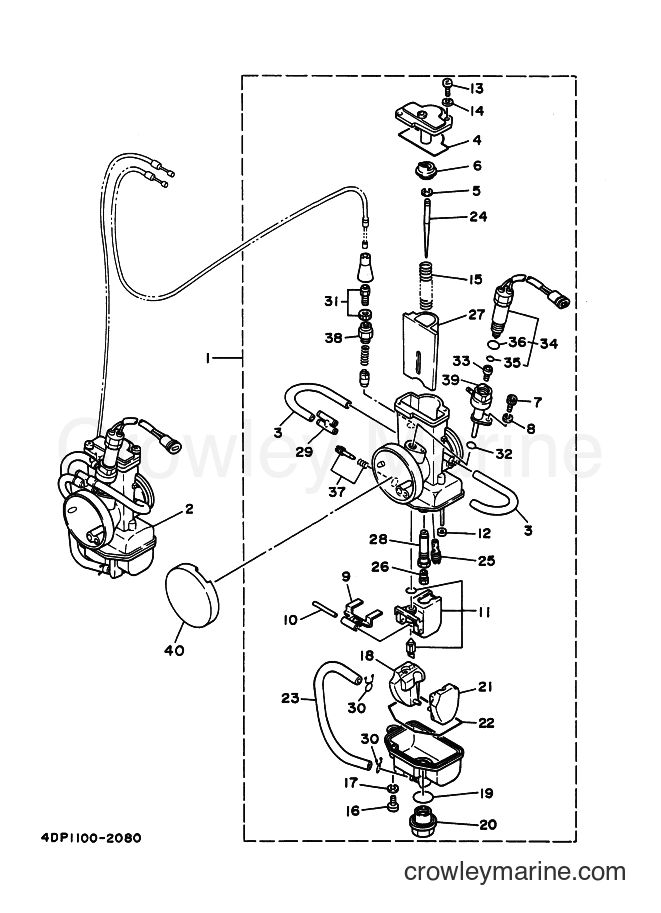 Yamaha Motors TZ250 (4DP2) [050] - CARBURETOR