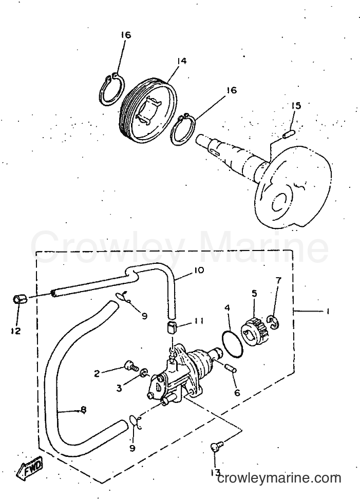 1998 Scooter YN50 - YN50 (5BV1) [999] - OIL PUMP