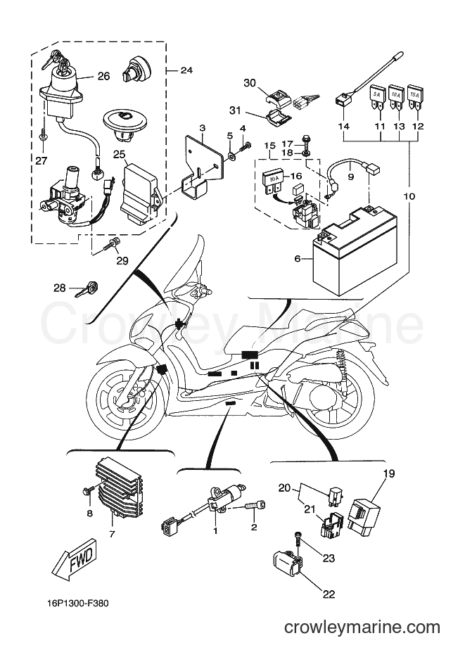 Yamaha Motors VP125 (16PB) [020] - ELECTRICAL 1