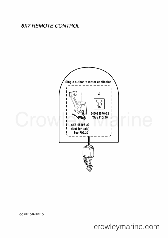 Yamaha Motors RIGGING REMOCON-2017 (601R) [010] - LAYOUT CHART 5 (6X7)