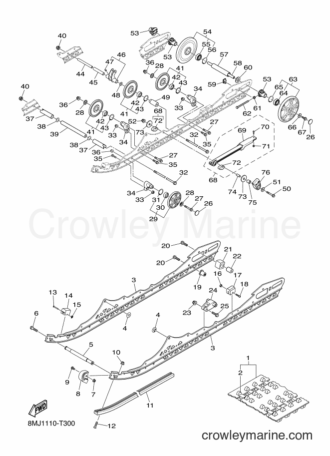 2018 Snowmobile SRN10D - SRN10D (8MU1) [010] - TRACK SUSPENSION 1