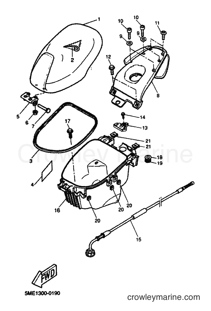 2000 Scooter YQ100 - YQ100 (5ME1) [060] - SEAT & CARRIER