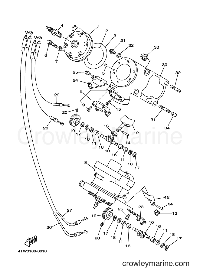 2000 Street Bike TZ250 - TZ250 (5KE1) [080] - CYLINDER HEAD