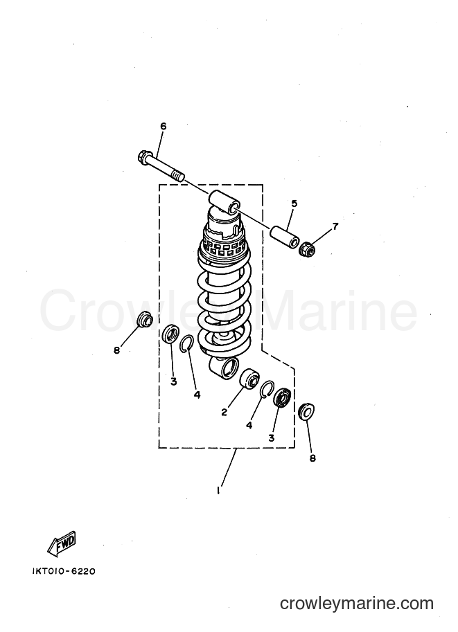 Yamaha Motors TZR250 (2MA) [99A] - REAR SUSPENSION