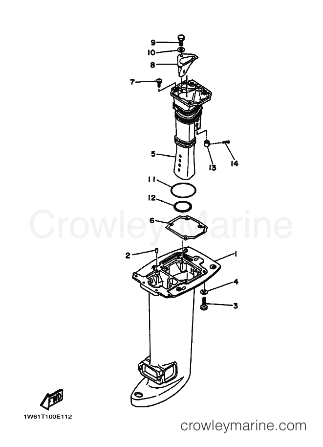 Yamaha Motors 30G (61T) [140] - UPPER CASING