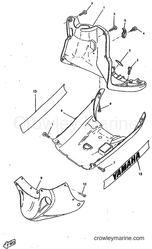 1998 Scooter CW50RSP - CW50RSP (4URF) [010] - LEG SHIELD