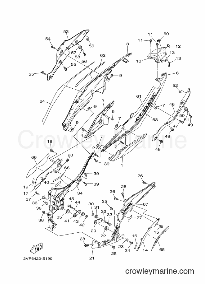 2017 Scooter T115FS-5 - T115FS-5 (2VP7) [010] - SIDE COVER 2