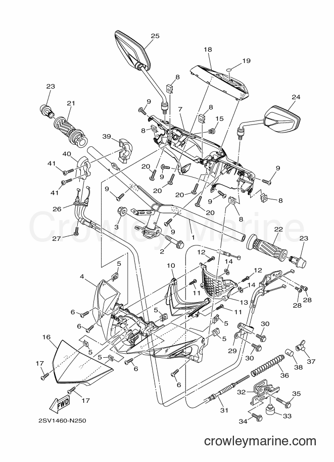 Yamaha Motors AL125FX (2SVA) [010] - STEERING HANDLE & CABLE