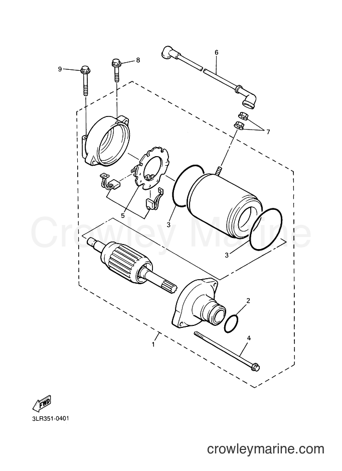 Yamaha Motors VMX12 (3LRD) [010] - STARTING MOTOR