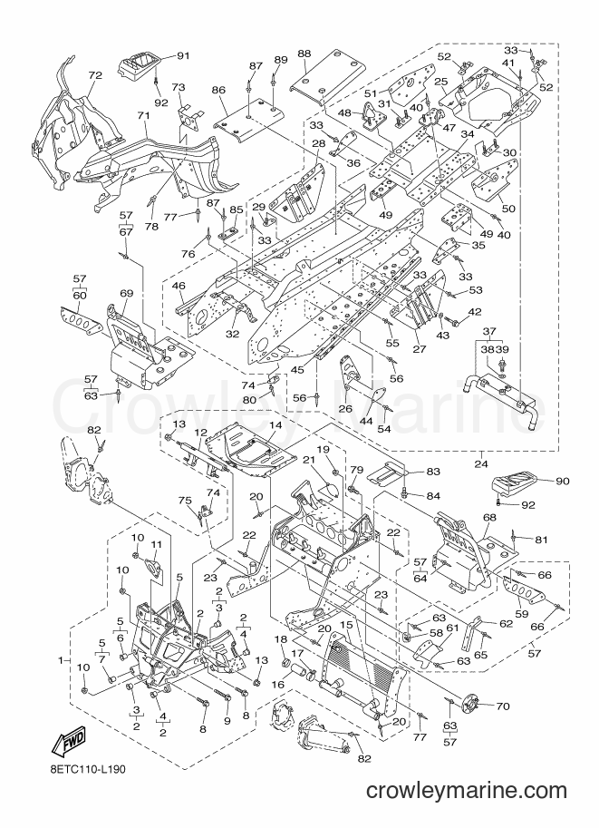 Yamaha Motors RS10VT (8ETH) [020] - FRAME