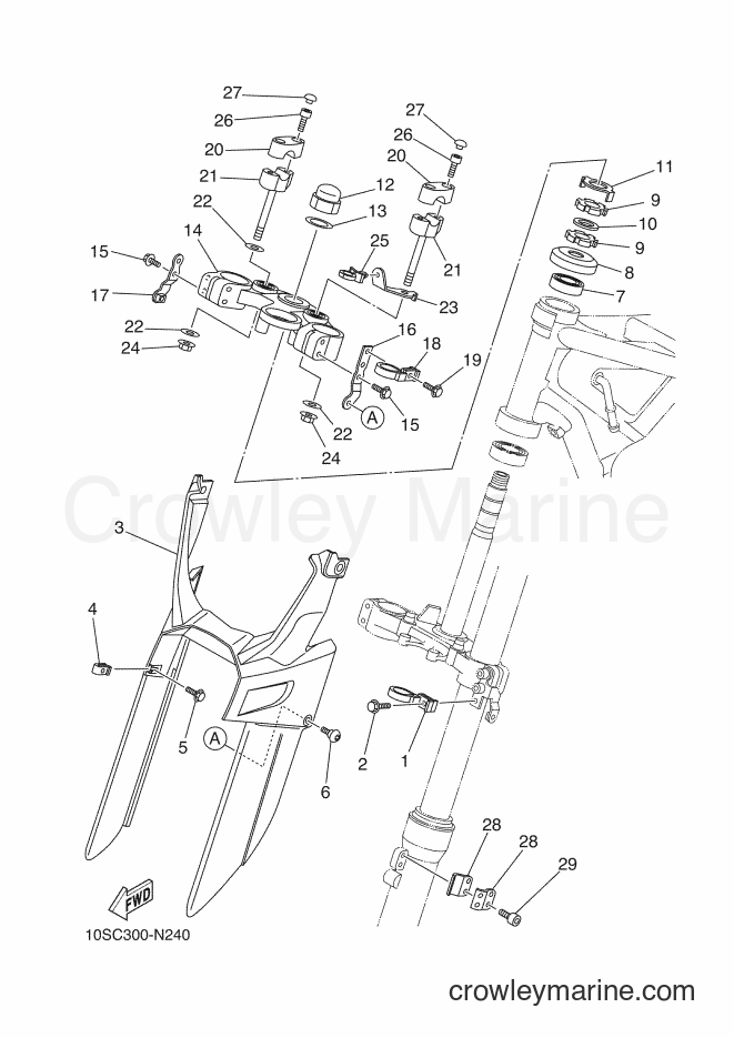 2014 Dirt Bike XT660X - XT660X (10SC) [070] - STEERING