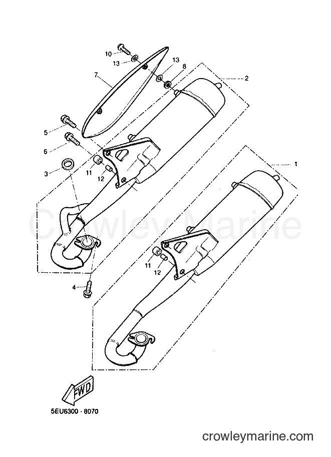 1999 Scooter YH50 - YH50 (5JB2) [030] - EXHAUST