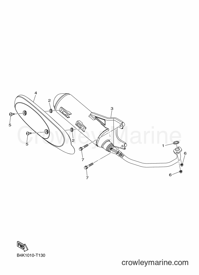 2018 Scooter XCH50 - XCH50 (B4K2) [010] - EXHAUST