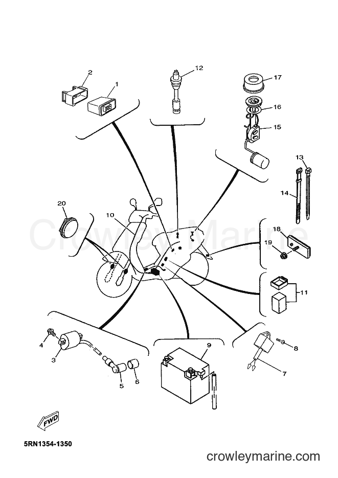 Yamaha Motors YN50 (1P9B) [010] - ELECTRICAL 2