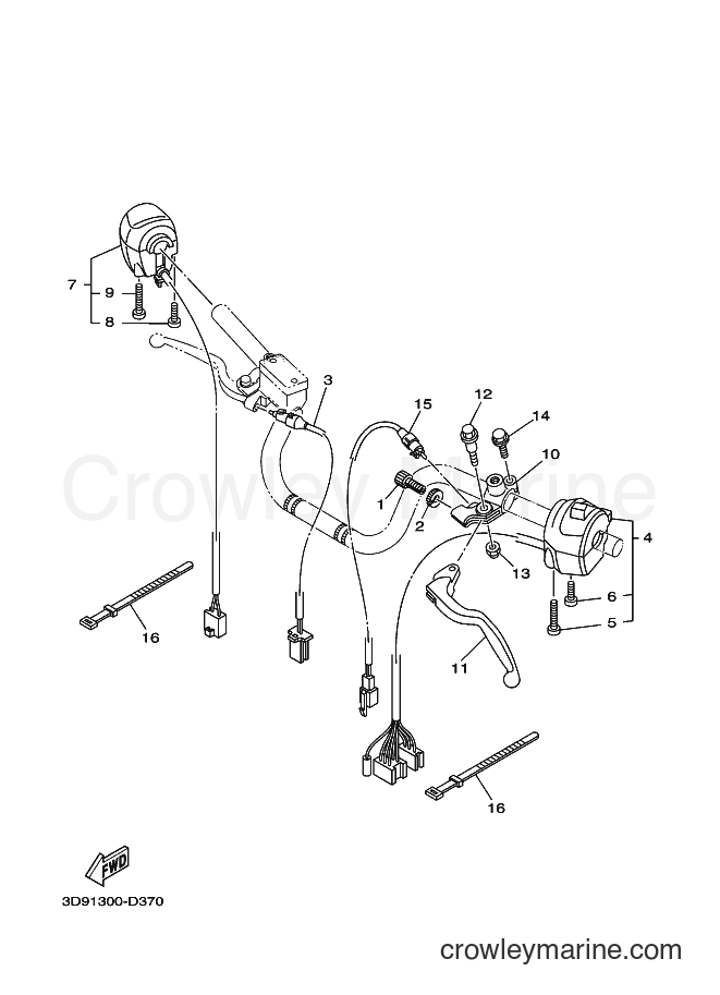 2007 Street Bike YBR125ED - YBR125ED (3D96) [010] - HANDLE SWITCH & LEVER
