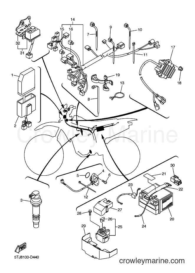 2005 Dirt Bike WR450F - WR450F (5TJA) [020] - ELECTRICAL 1