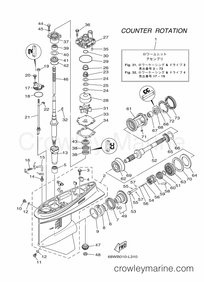 Yamaha Motors F115AETL (68VB) [020] - LOWER CASING & DRIVE 3