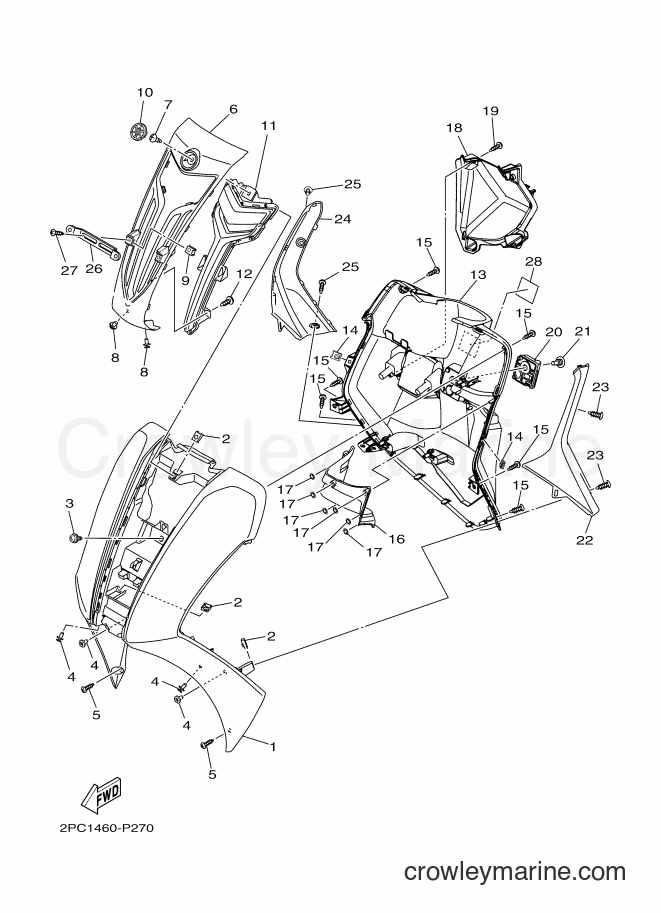 2015 Street Bike LTF125 - LTF125 (2PC1) [010] - LEG SHIELD