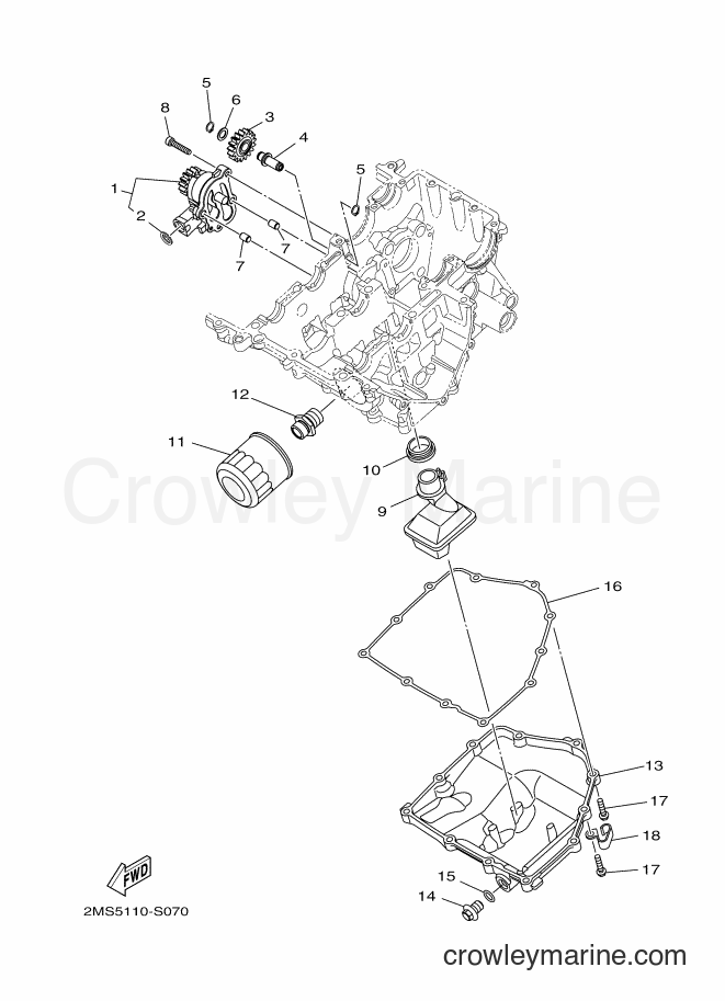 Yamaha Motors YZF-R3 (2MS6) [010] - OIL PUMP