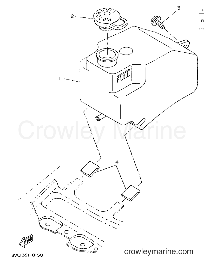 1996 Scooter CW50 - CW50 (4VV5) [999] - OIL TANK