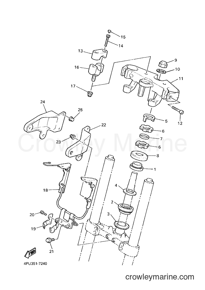 Yamaha Motors XJR1200SP (4RB6) [010] - STEERING