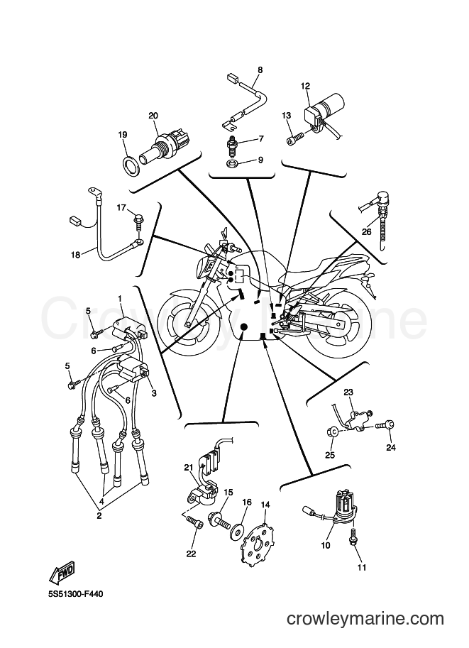 Yamaha Motors FZ6-NHG (5S51) [010] - ELECTRICAL 1