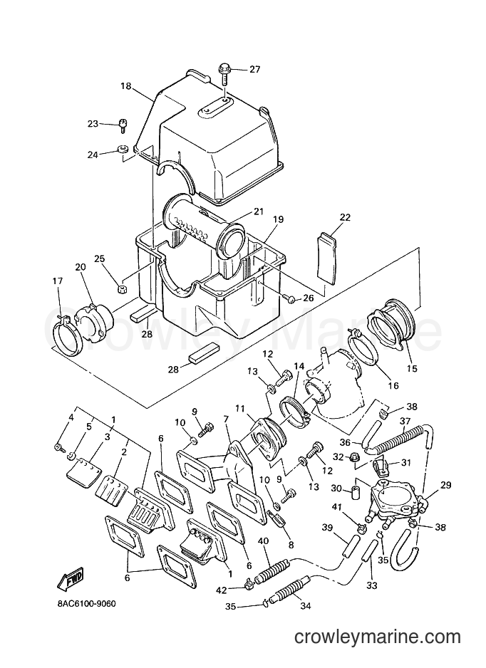 1999 Snowmobile VK540E-3 - VK540E-3 (8AC6) [020] - INTAKE