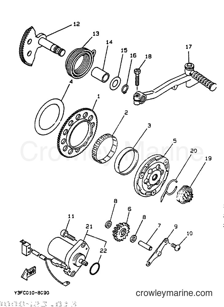 Yamaha Motors CW50 (4BX2) [999] - STARTER