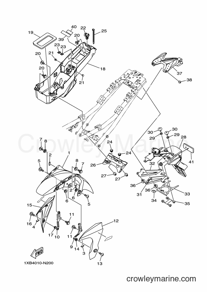 2014 Street Bike MT-07A - MT-07A (1XB4) [010] - FENDER
